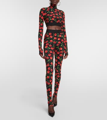 Bedruckte Leggings aus Jersey | Dolce&Gabbana