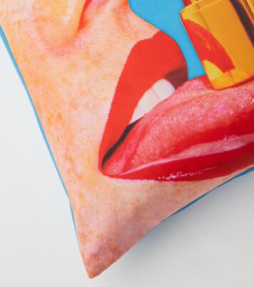 x Toiletpaper Tongue cushion | Seletti