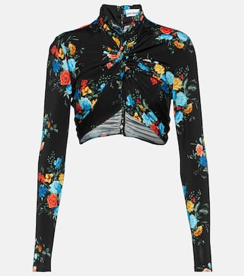 Bedrucktes Cropped-Top aus Jersey | Rabanne