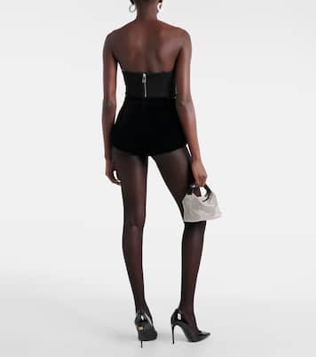 Bustier-Top mit Kristallen | Area