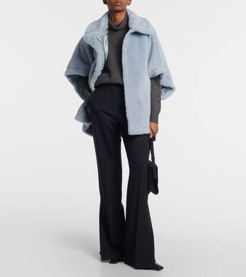 Mantella Tebe in teddy di alpaca, lana e seta | Max Mara