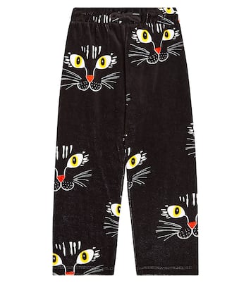 Printed velour sweatpants | Mini Rodini