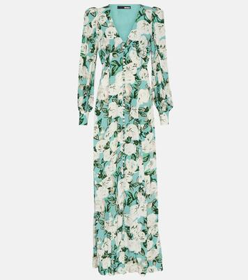 Floral pleated maxi dress  | Rotate