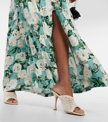 Floral pleated maxi dress  | Rotate