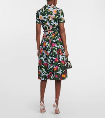 Midikleid aus Popeline | Oscar de la Renta