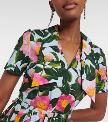 Midikleid aus Popeline | Oscar de la Renta