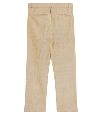 Pantaloni regular Peter in cotone e lino | Bonpoint
