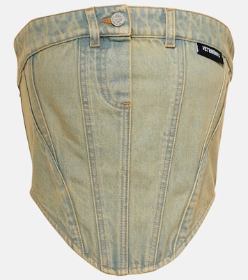 Top aus Baumwoll-Denim | Vetements
