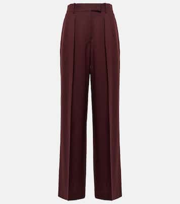 Pantaloni a gamba larga Antone in lana | The Row