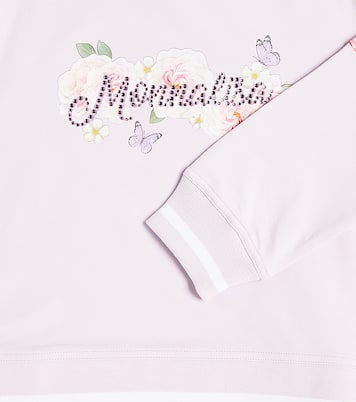 Felpa in jersey di cotone con logo | Monnalisa