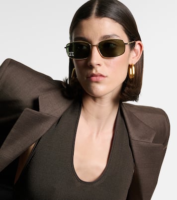 Occhiali da sole rettangolari Triomphe Rhinestone 02 | Celine Eyewear