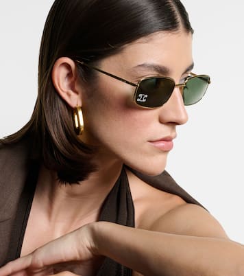 Occhiali da sole rettangolari Triomphe Rhinestone 02 | Celine Eyewear