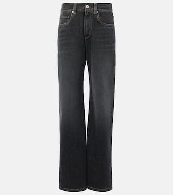 Jean ample à taille mi-haute | Brunello Cucinelli