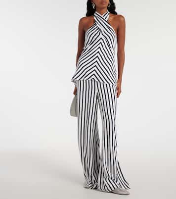Pantaloni a gamba larga Luke a righe | Staud