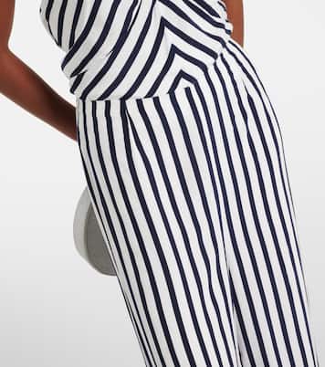 Pantaloni a gamba larga Luke a righe | Staud