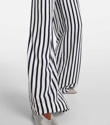 Pantaloni a gamba larga Luke a righe | Staud