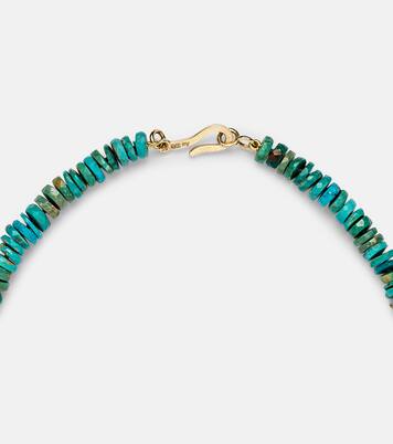 Collana in oro 9kt con turchesi | Ileana Makri