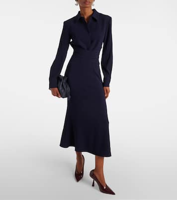 Robe midi en satin | Roland Mouret