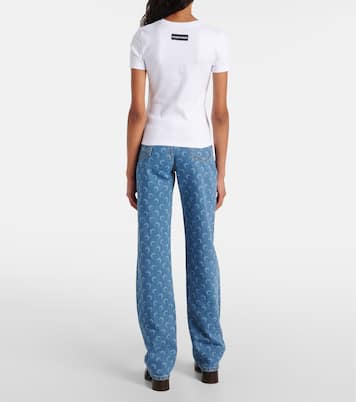 Logo cotton jersey T-shirt | Marine Serre