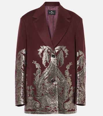 Embellished wool and cashmere  coat | Etro