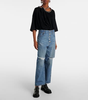 Jeans anchos con rotos | Junya Watanabe
