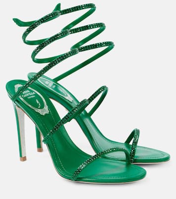 Sandales Cleo 105 en satin à ornements | Rene Caovilla