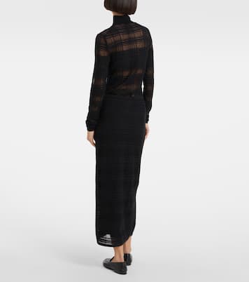Jupe midi White Label en coton mélangé | Proenza Schouler