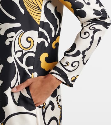 Abito midi Swing in twill di seta | La DoubleJ