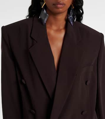 Blazer in crêpe di seta  | Saint Laurent