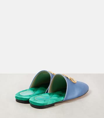 VLogo Signature 새틴 슬라이드 | Valentino Garavani