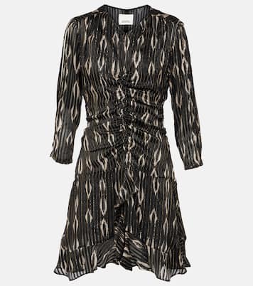 Octavia snake-effect silk-blend minidress | Isabel Marant