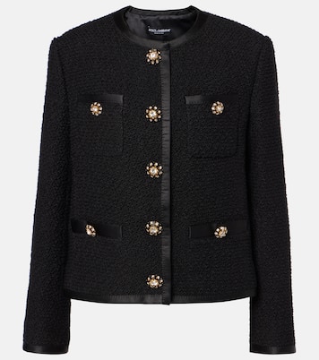 Veste en tweed de laine mélangée | Dolce&Gabbana