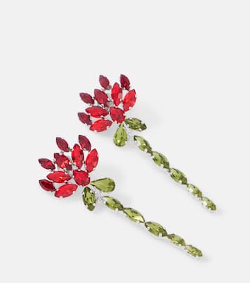Orecchini pendenti con decorazioni floreali | Simone Rocha