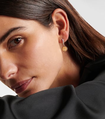 Boucle d'oreille unique Dream Mini en or jaune et blanc 18 ct et diamants | FoundRae