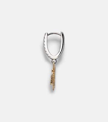 Boucle d'oreille unique Dream Mini en or jaune et blanc 18 ct et diamants | FoundRae