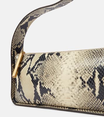 Lori snake-effect leather shoulder bag | Khaite