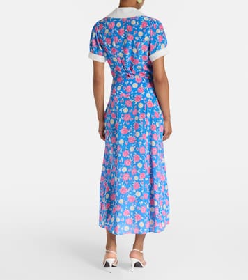 Carpi floral silk midi skirt | Rixo