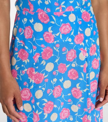 Carpi floral silk midi skirt | Rixo