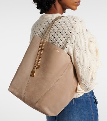 Chloé Spin Medium suede tote bag | Chloé