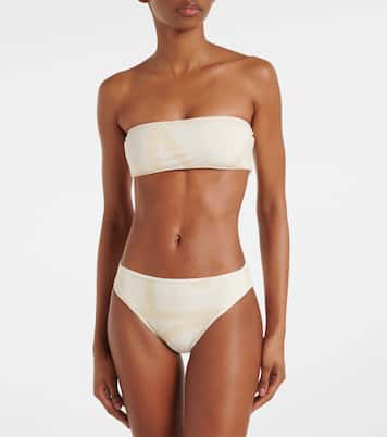 Haut de bikini bandeau Monogram | Toteme