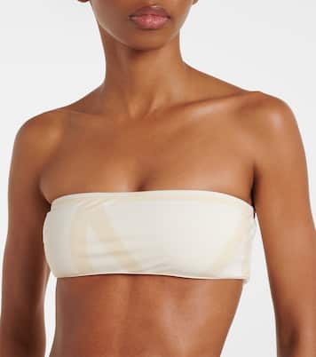 Haut de bikini bandeau Monogram | Toteme