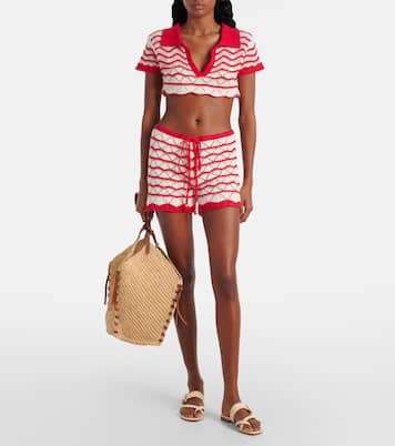 Shorts Kim en croché de mezcla de algodón | Bananhot
