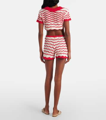 Shorts Kim en croché de mezcla de algodón | Bananhot