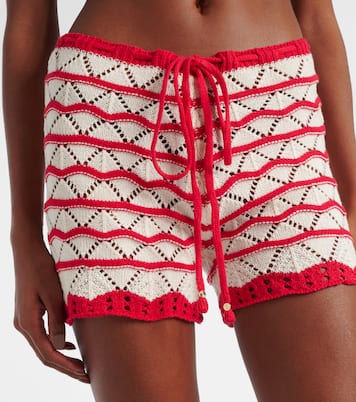 Shorts Kim en croché de mezcla de algodón | Bananhot