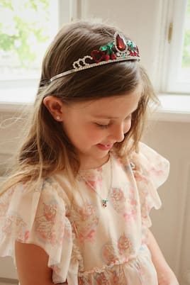 Abito Ada in tulle con stampa floreale | Konges Sløjd