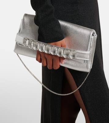 Kya metallic leather clutch | Jimmy Choo