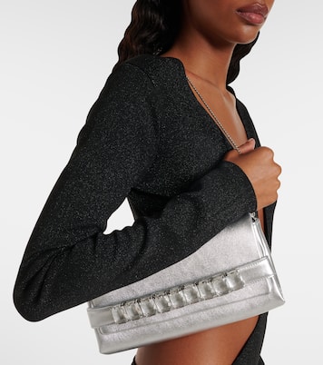 Kya metallic leather clutch | Jimmy Choo