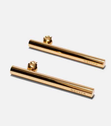 Logo drop earrings  | McQueen