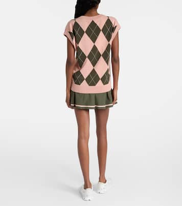 Avika argyle cotton-blend sweater vest | Varley