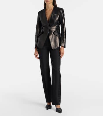 Leather blazer | McQueen